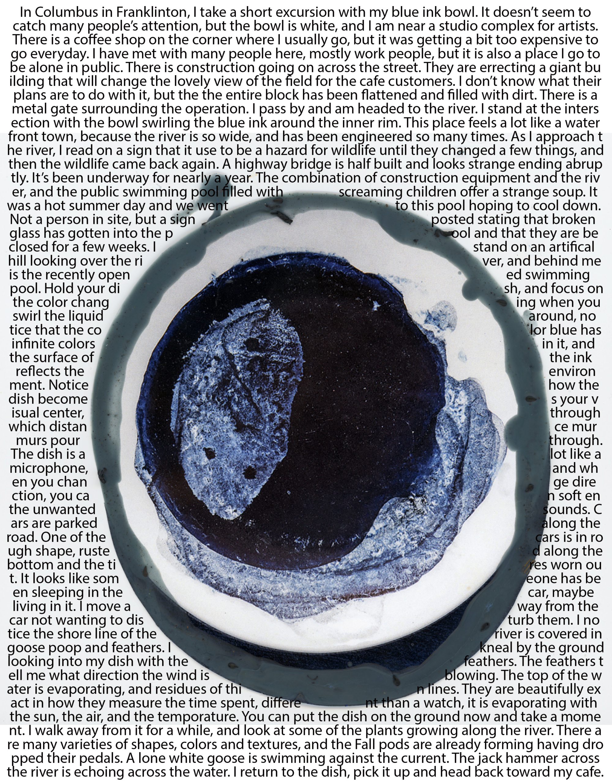 Indigo with text audio walk